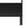 Gulches Martha Stewart Lily Pond Collection Nightstand Toasted Almond, Synthetic Cane Drawer, Open Shelf, 22"W x16"D x26"H - 3 of 4