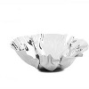 Classic Touch 13" Round Stainless Steel Wavy Design Serving Bowl - 2 of 4