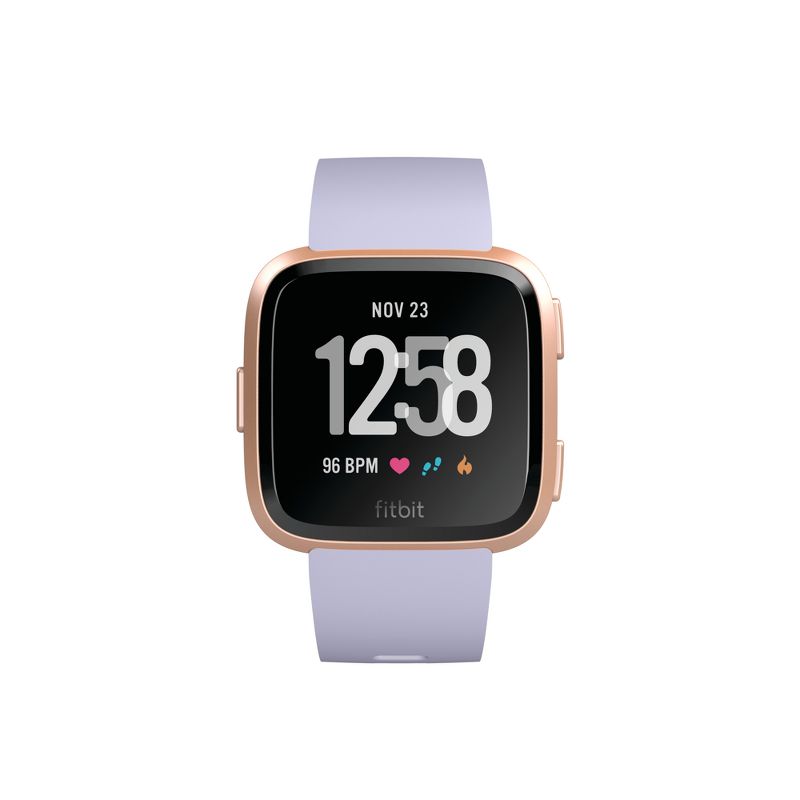 Fitbit Versa Smartwatch with Small & Large Bands - Periwinkle/Rose Gold, 2 of 5