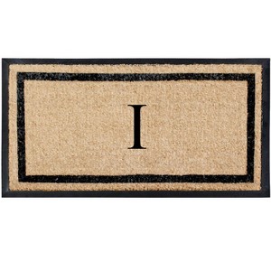 A1HC Natural Coir & Rubber Doormat for Outdoor Indoor Entrance, Long Lasting Easy to Clean Front Door Mat 24x48, Monogrammed - 1 of 4