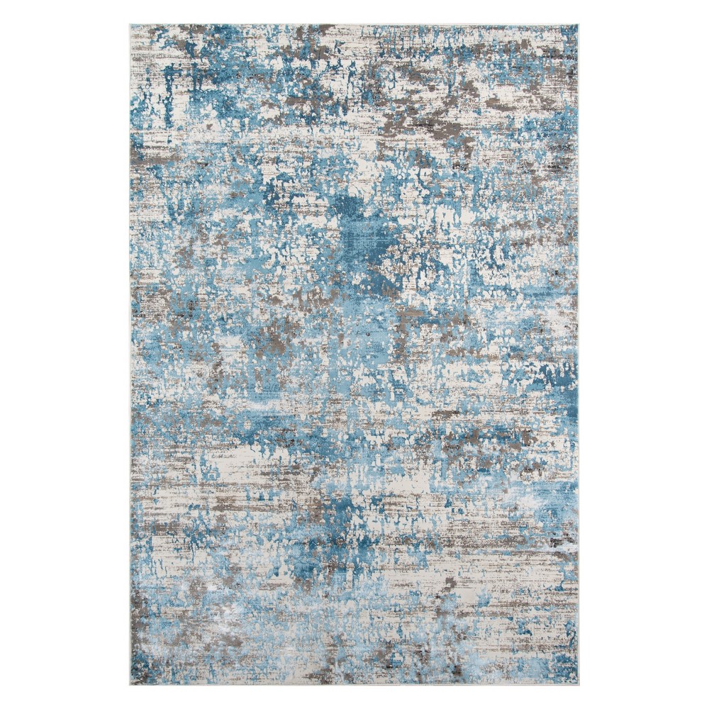 7'6inx9'6in Fleck Loomed Area Rug Blue - Momeni