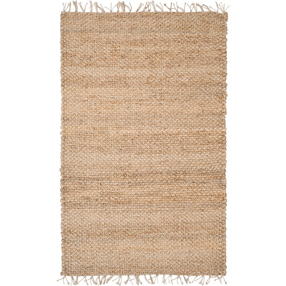 6'x9' Lakisha Solid Woven Rug Natural - Safavieh