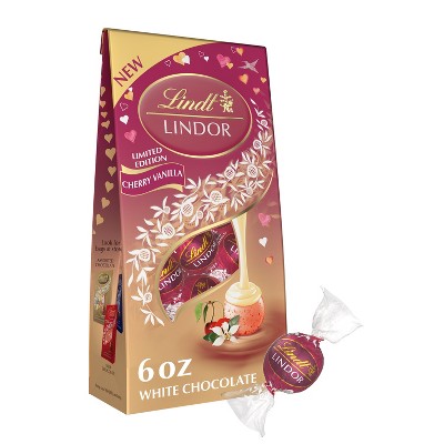 Lindor Valentine's Cherry Vanilla Truffle Bag - 6oz