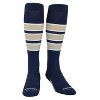 PEAR SOX Striped OTC Baseball, Softball, Football Socks - Navy, White, Vegas Gold (C) - 2 of 4