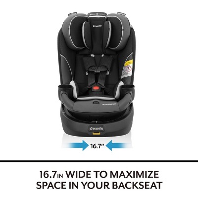Evenflo Revolve 360 Slim 2-in-1 Rotational Convertible Car Seat - Canton Black