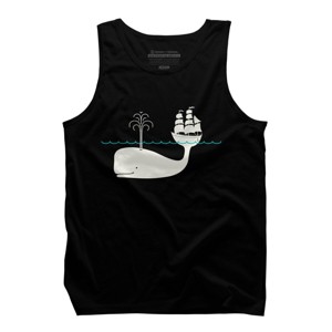 Men's Design By Humans Moby By kellabell9 Tank Top - 1 of 4