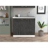 LunaLulinlk Kitchen utility sink with storage, smoked oak - 4 of 4