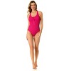 Anne Cole Women's Live In Color Textured Scoop Neck Front Racerback One Piece Swimsuit - 3 of 4