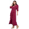 L I V D Women's Dolman Wrap Maxi Dress - 2 of 3