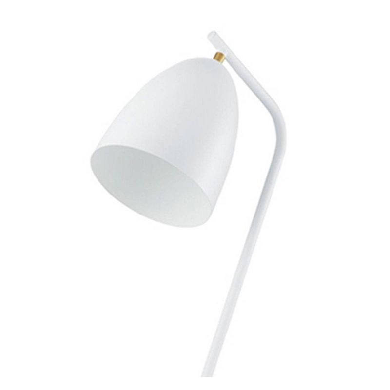 1-Light Westlinton Floor Lamp with Metal Leaf Finish Shade White/Gold - EGLO, 3 of 5