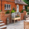 Costway Raised Garden Bed with Dual Zipper Door Greenhouse for Patios and Backyards Grey/Natural - 2 of 4