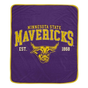 NCAA Minnesota State Mavericks Vintage Arch Block Flannel Fleece Blanket - 1 of 1