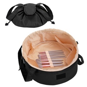 Generic Drawstring Makeup Organizer,Lay Barrel Makeup Bag Cosmetic Bag Toiletry Bag - 1 of 4