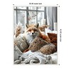 Amanti Art Cozy Fox by Justyna Jaszke Framed Canvas Wall Art - 3 of 4