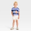 Grayson Mini Toddler Girls' LA Bear Short Sleeve T-Shirt - Blue - 4 of 4
