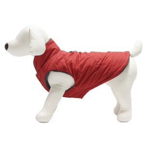 Gooby Wind Parka for Dogs, Medium, Red - 1 of 1