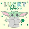 Men's Star Wars: The Mandalorian St. Patrick's Day Grogu Lucky One Shamrock T-Shirt - 2 of 4