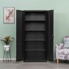 SKRAN Metal Storage Cabinet, Multi-Purpose Steel Cabinets with Doors and  Adjustable Shelves for Home, Office, and School - 2 of 4