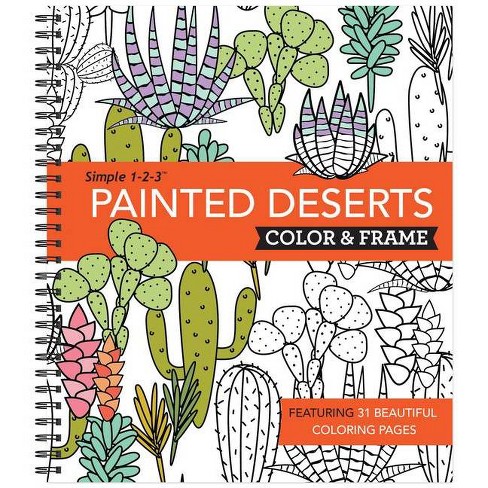 Large Print Easy Color & Frame - Flowers (Stress Free Coloring Book) - by  New Seasons & Publications International Ltd (Spiral Bound)