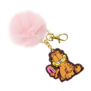 Garfield With Donut & Pom Wristlet Keychain - 1 of 4