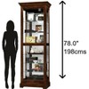 Howard Miller Martindale Curio Cabinet 680469 Cherry Bordeaux - 3 of 3