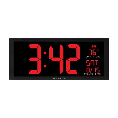 14.5" Digital Clock with Indoor Temperature - AcuRite