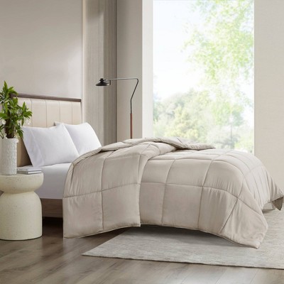 Madison Park 300 Thread Count Cotton Percale Luxury Down Alternative Comforter