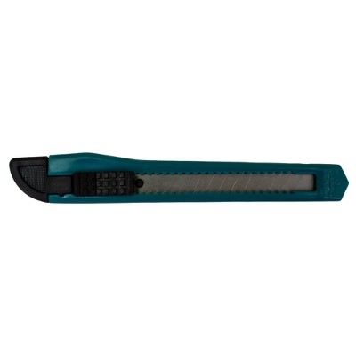 MotoProducts Bulk 5" Box Cutters Turquoise with Snap-Off Blades and Safety Locks