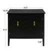 Sideboard Buffet Cabinet Large Storage Sideboard Cabinet Accent Cabinet 2 Doors with Hard Wood Feet Organizer - 2 of 4