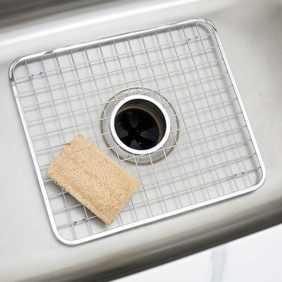 Stainless Steel Kitchen Sink Protector Grid with Drain Hole