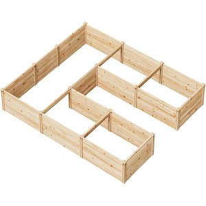AMERLIFE U-Shaped Raised Garden Bed, 19.6" Deep Box, Free Combination Layout - 1 of 4