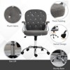 RISOKEYS Home Office Chair: Stylish Button-Tufted Desk Chair with Adjustable Height, 360° Swivel Wheels & Padded Armrests -for Home Office - 2 of 4