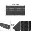 Syemin Carpet Tiles 24 Pieces of Dark Gray Outdoor Terrace Deck Tiles, Floor Tiles for Indoor Balcony Backyard Poolside, Gray, 24"*12"*0.78" - 3 of 4