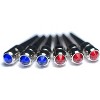 WE Games Chrome Cribbage Pegs with Swarovski Austrian Crystals in Assorted Colors & Velvet Pouch - Set of 6 (2 Colors, 3 Pegs in Each Color) - 2 of 4