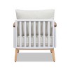 Jennifer Taylor Home Calarono 29" Teak & Aluminum  Patio Accent Arm Chair, Sand Dune Chenille - 4 of 4