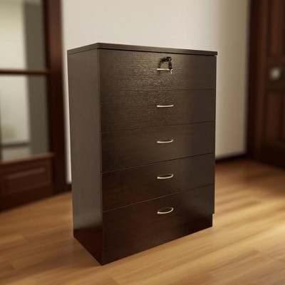 Sapphtopaz Dresser for Bedroom Modern Tall Dresser Closet Organizer with Handles Wood Dresser for Kids Room, Living Room