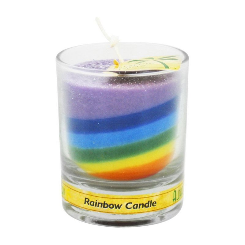 Aloha Bay Unscented Rainbow Votive Jar Candle - Case of 12/2.5 oz, 3 of 4