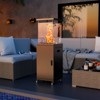 Pamapic 50000BTU Steel Freerstanding Black Patio Heater with Wheels - 3 of 4
