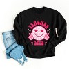Simply Sage Market Teacher Life Leopard Smiley Face Sweatshirt - 3 of 4