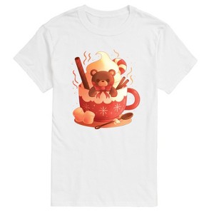 Men's - Instant Message - Bear Cocoa Mug Short Sleeve Graphic T-Shirt - 1 of 4