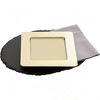 Essential Decor & Beyond 13" Square Plastic Charger in Champagne Set of 4 - 4 of 4