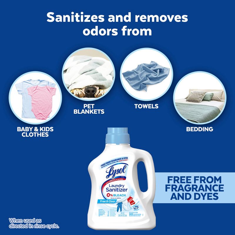 Lysol Laundry Sanitizer Free & Clear, 5 of 18