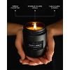 Craft & Kin Wood Wick, All-Natural Soy Aromatherapy Candle in Black Jar - 8 oz - 3 of 4