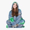Tirrinia Women Printed Oversized Fleece Wearable Blanket Hoodie Sweatshirt Soft Cozy Gift Wife Woman - 3 of 4