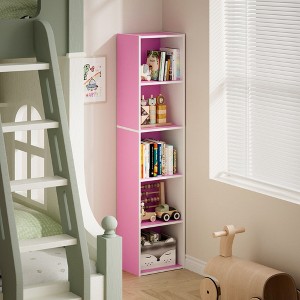 HOMLUX 5-Tier Cube Bookcase Bookshelf Storage Organizer Living Room, Bedroom, Kids Room - 1 of 4