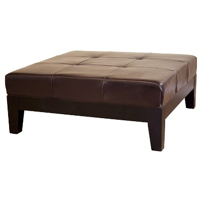 target leather ottoman