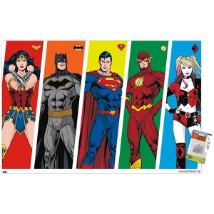 Trends International DC Comics - Rainbow Lines Unframed Wall Poster Prints - 1 of 4