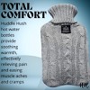 EBF Home Huddle Hush Hot Water Bottle, Hot Water Pack for Hot and Cold Compress, Ideal for Menstrual Cramps, Neck Shoulder Pain Relief - 3 of 4