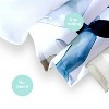 LunaLulinlk Blue Floral Fabric Shower Curtain - 4 of 4