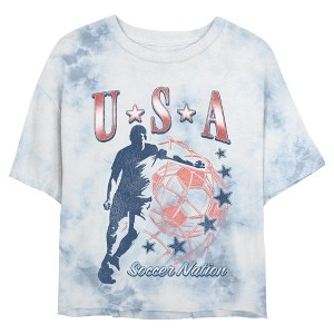 Juniors Womens Lost Gods USA Soccer Nation Player T Shirt - 1 of 4